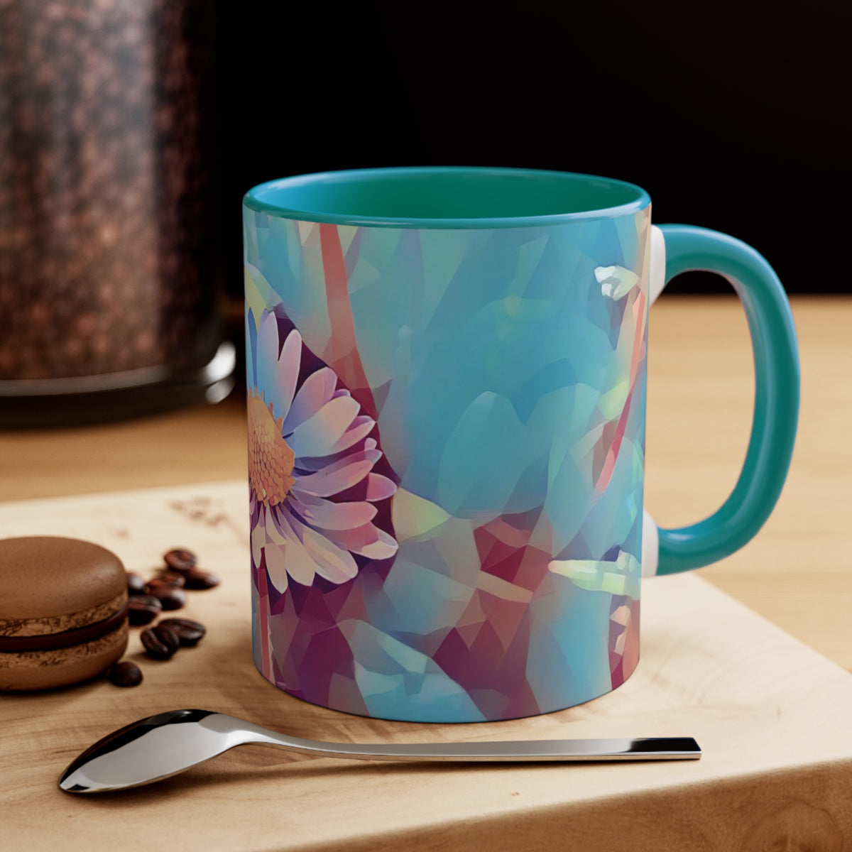 Mug 11oz - Poly Art - Flower of Daisies (Variant 6)