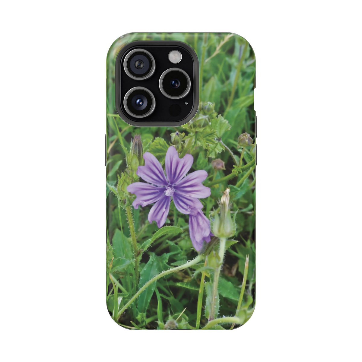 Magnetic Tough Phone Case - Flower of Malva Sylvestris