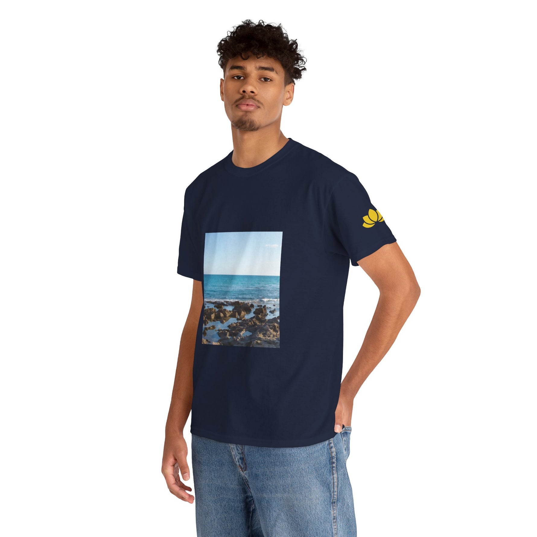 Unisex Heavy Cotton Tee - Sea (Variant 6)