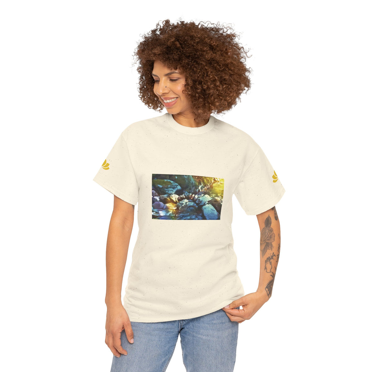 Unisex Heavy Cotton Tee - Stone Balance (Variant 3)