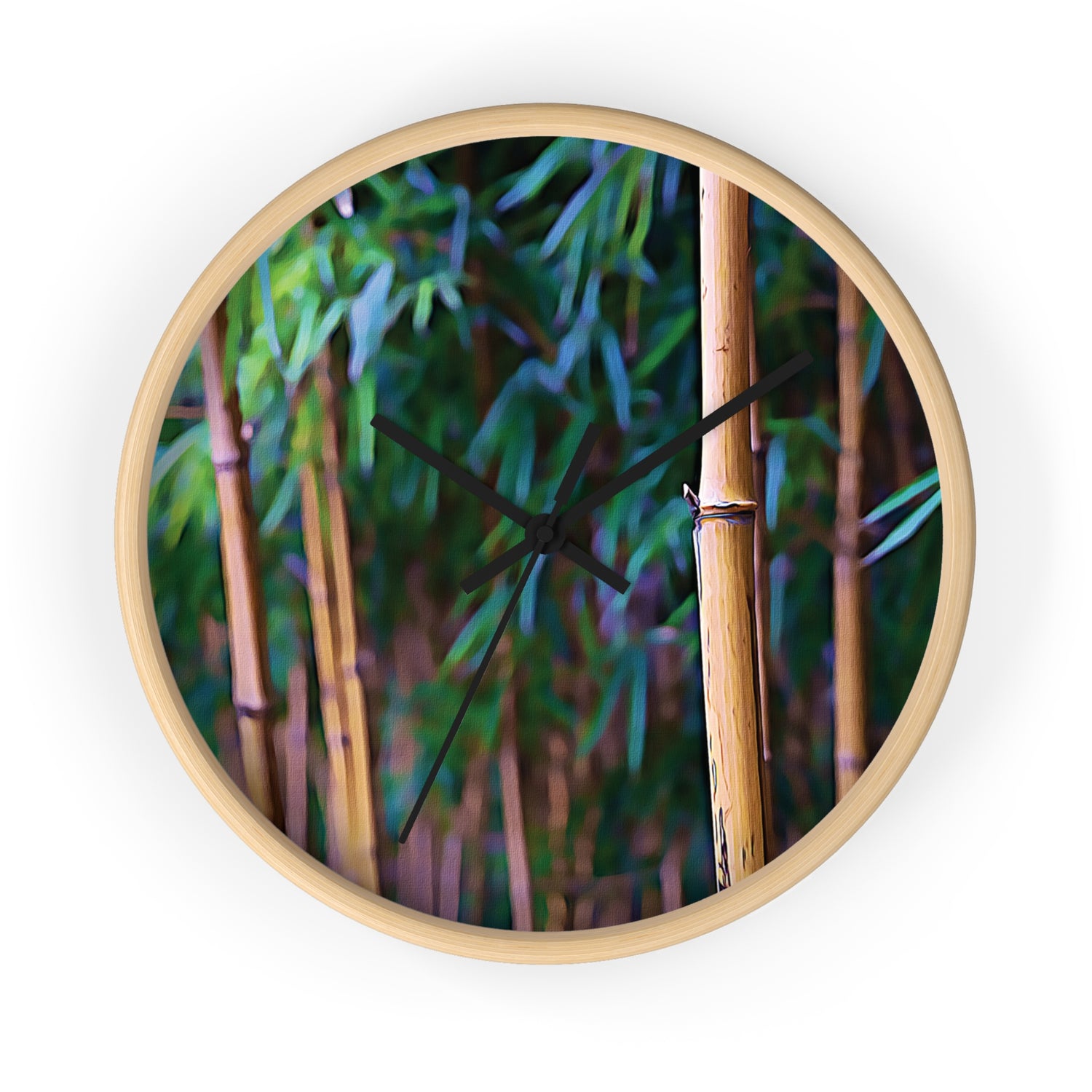 Wall Clock - Bamboo (Variant 2)