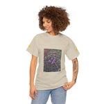 Unisex Heavy Cotton Tee - Poly Art - Flower of Cephalanthera Rubra