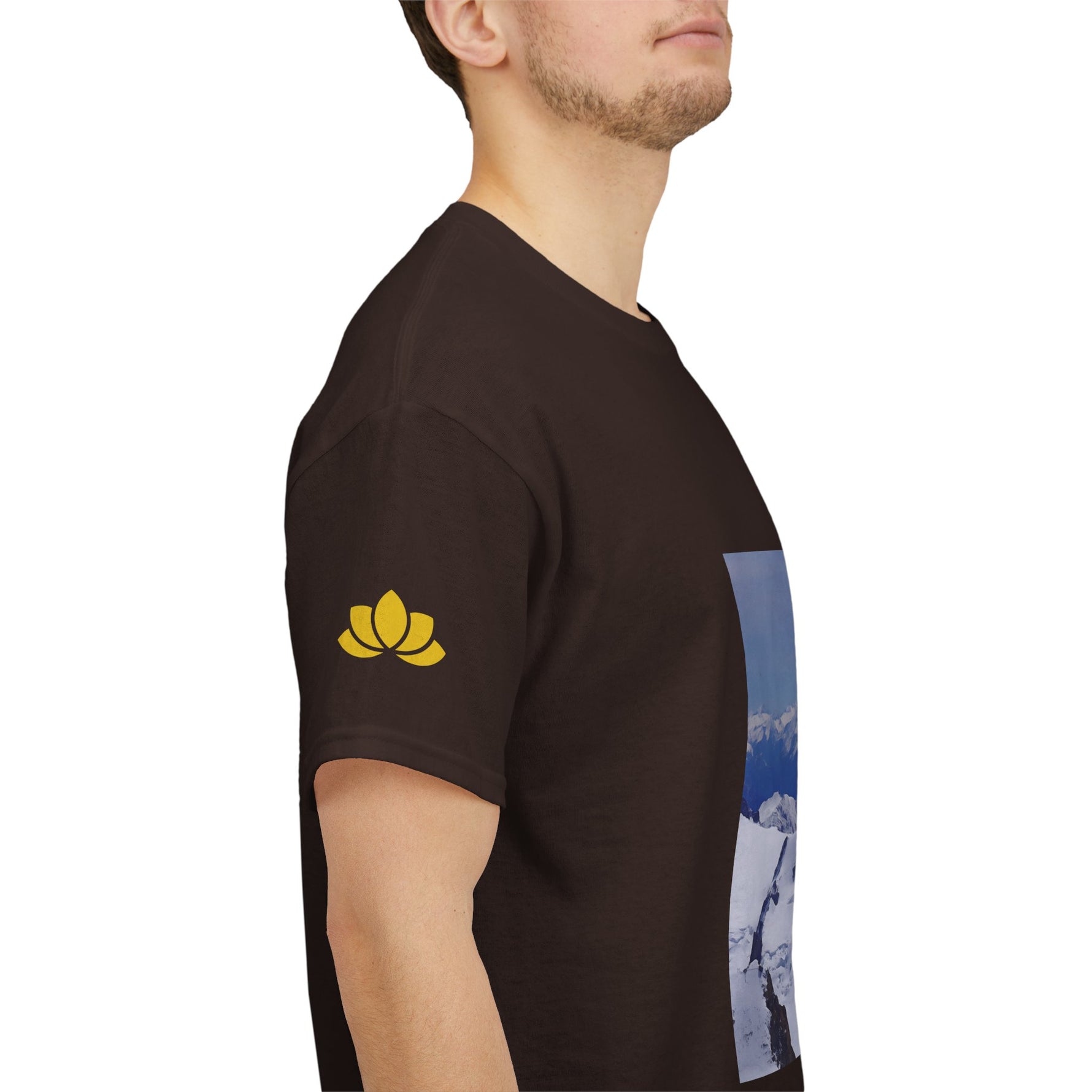 Unisex Heavy Cotton Tee - View from Mont Blanc