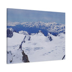 Stretched Matte Canvas - View from Mont Blanc
