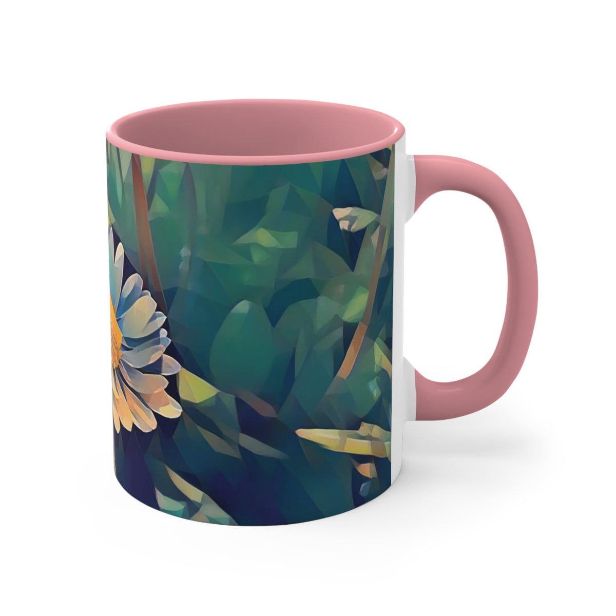 Mug 11oz - Poly Art - Flower of Daisies (Variant 05)