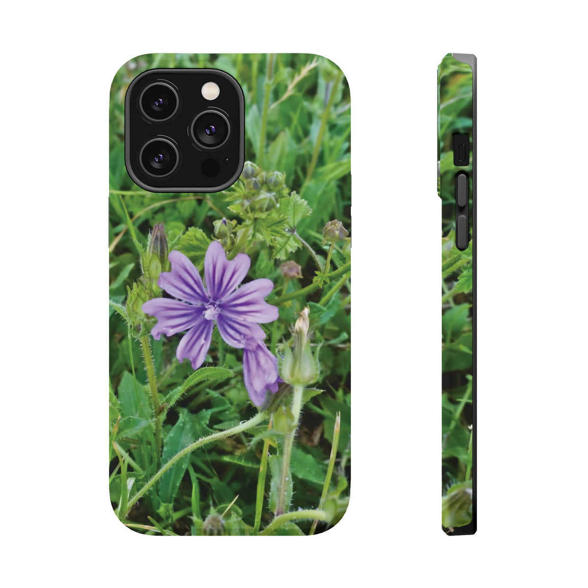 Magnetic Tough Phone Case - Flower of Malva Sylvestris