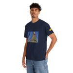 Unisex Heavy Cotton Tee - Nepal, Buddha's Eyes (Variant 2)