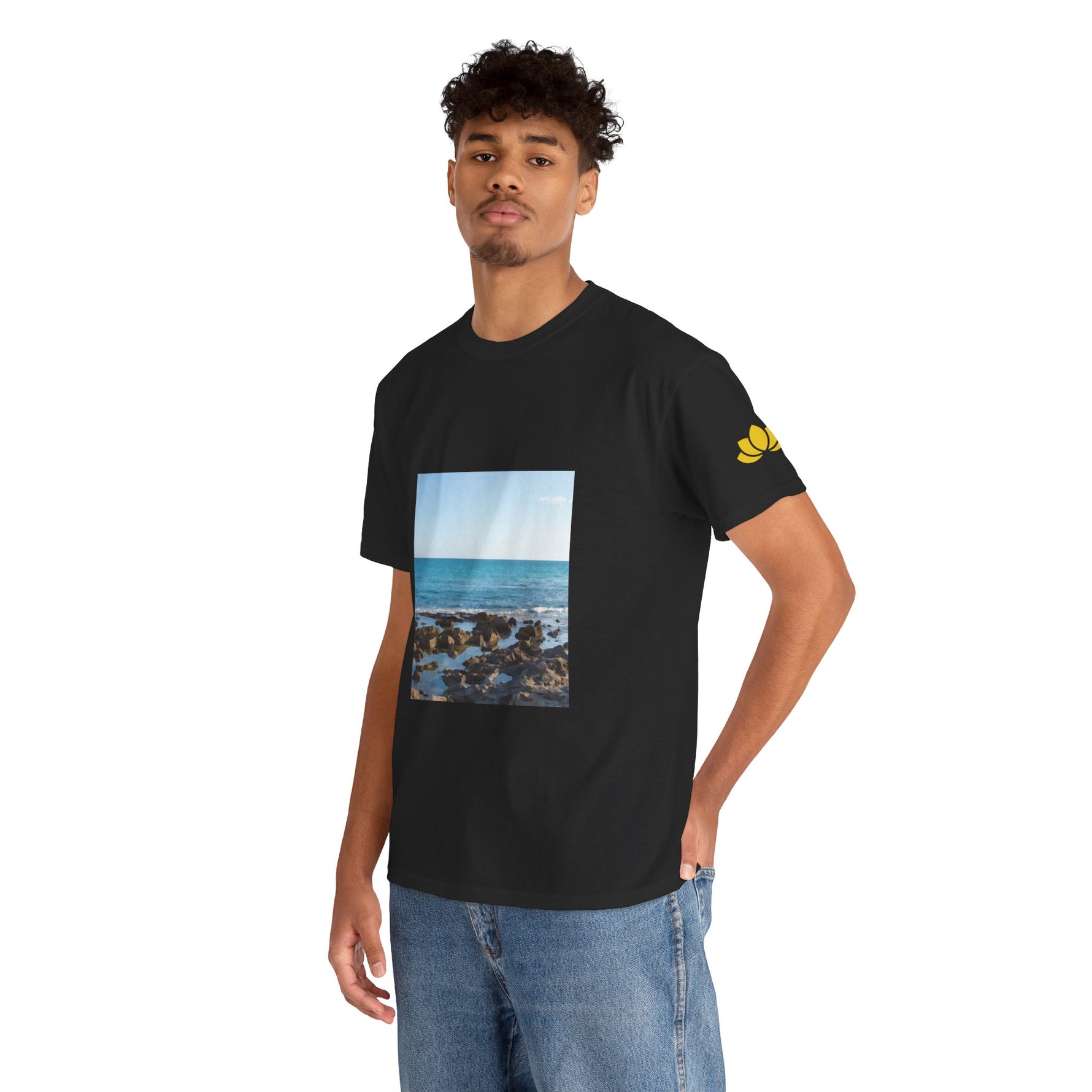 Unisex Heavy Cotton Tee - Sea (Variant 6)