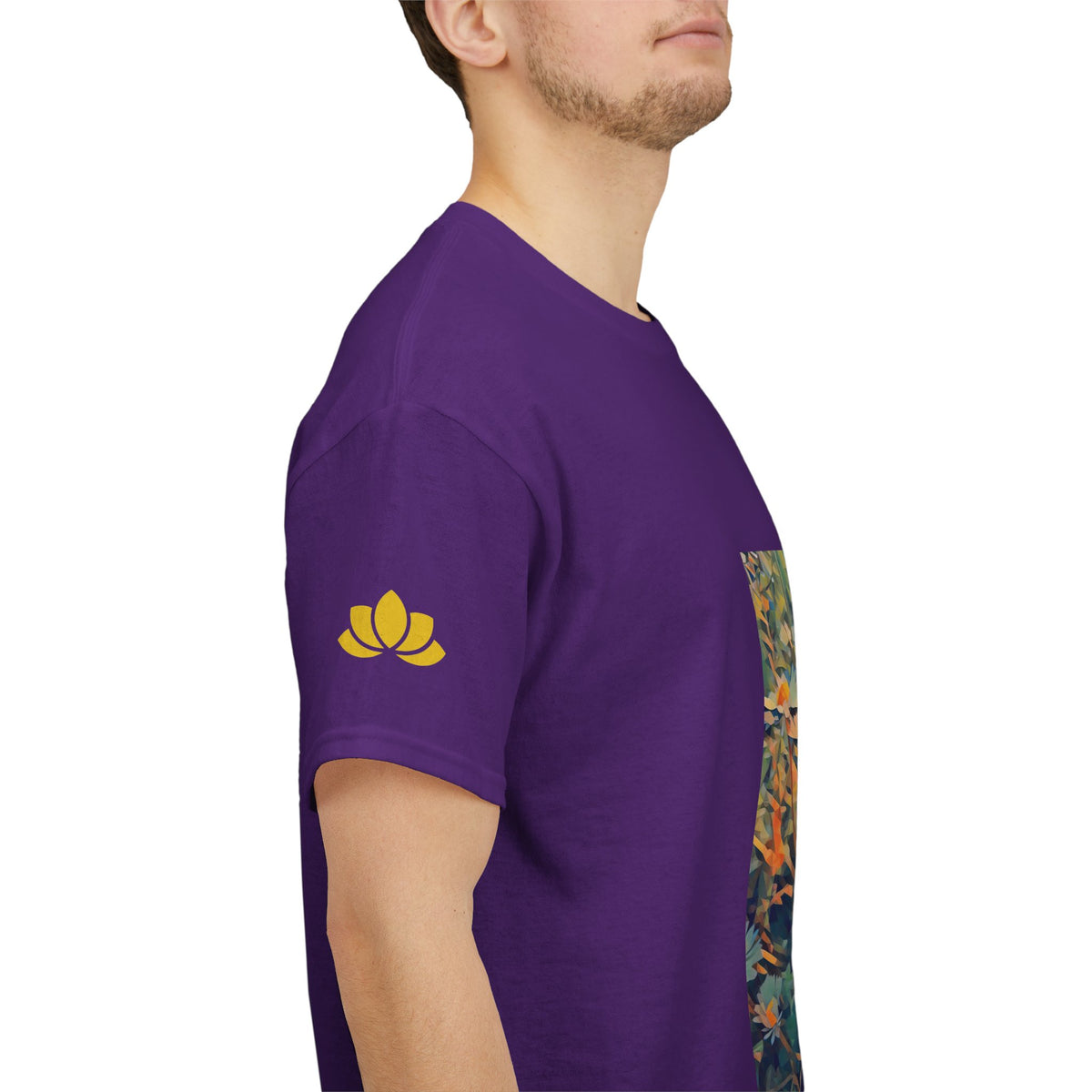Unisex Heavy Cotton Tee - Poly Art - Flower of Daisies (Variant 2)