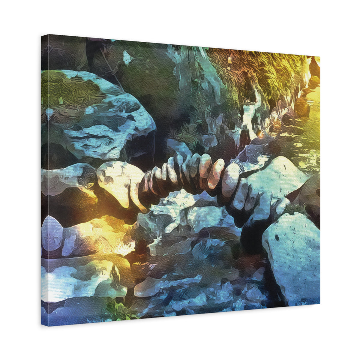 Stretched Matte Canvas - Stone Balance (Variant 3)