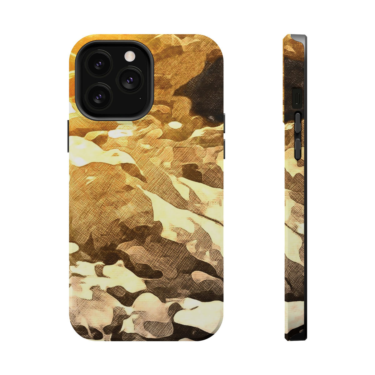Magnetic Tough Phone Case - Golden Reflections (Variant 1)