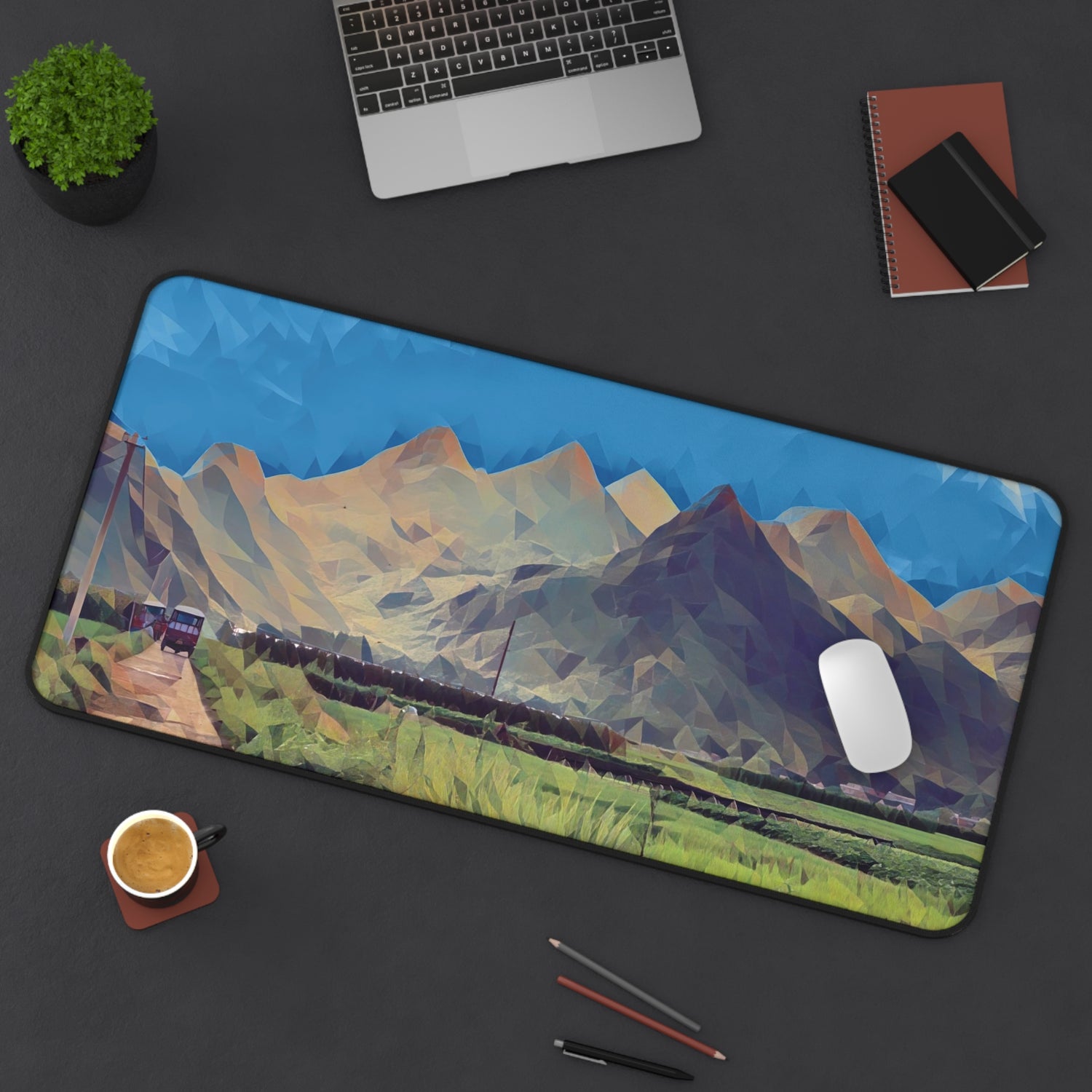 Desk Mat - Poly Art - China's Guilin Hills