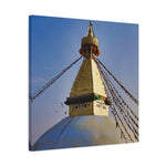 Stretched Matte Canvas - Nepal, Stupa with Buddha's Eyes (Variant 6)