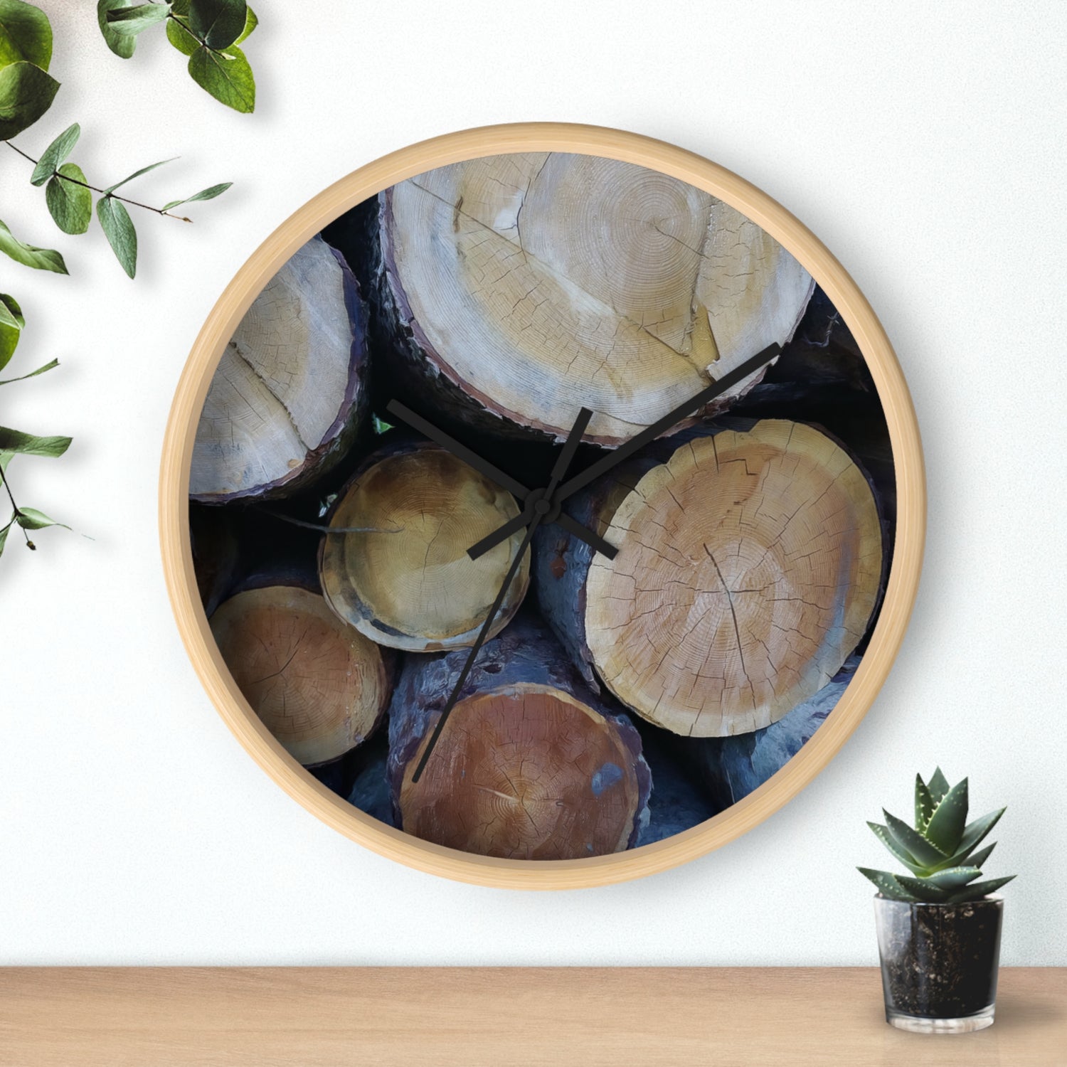 Wall Clock - Wooden Trunks (Variant 2)