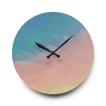 Acrylic Wall Clock - Poly Art - Sunset Sky (Variant 1)
