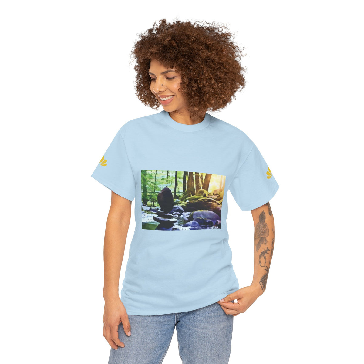Unisex Heavy Cotton Tee - Stone Balance (Variant 2)
