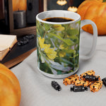 Ceramic White Cup 15oz - Flower of Lysimachia (Variant 1)