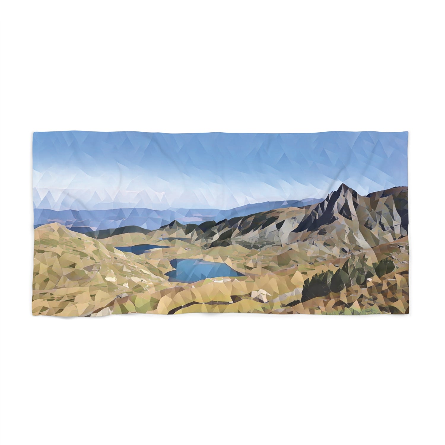 Beach Towel – Poly Art - Rila Lakes