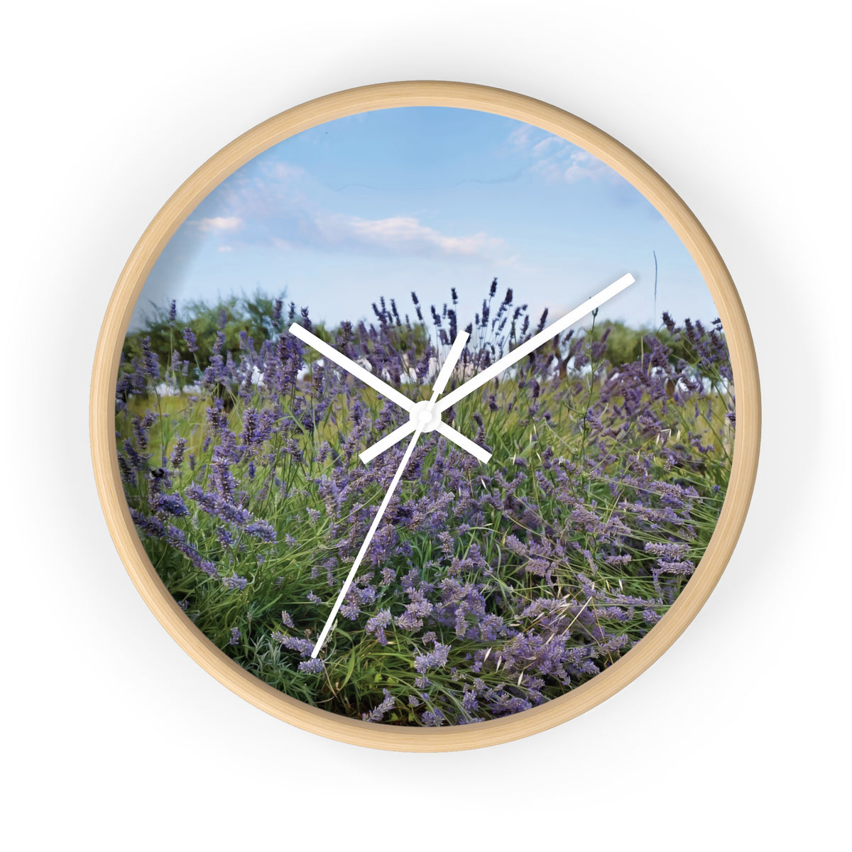 Wall Clock - Flower of Lavender (Variant 1)