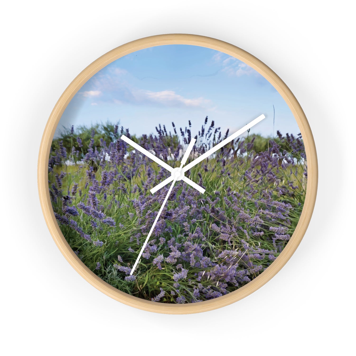 Wall Clock - Flower of Lavender (Variant 1)