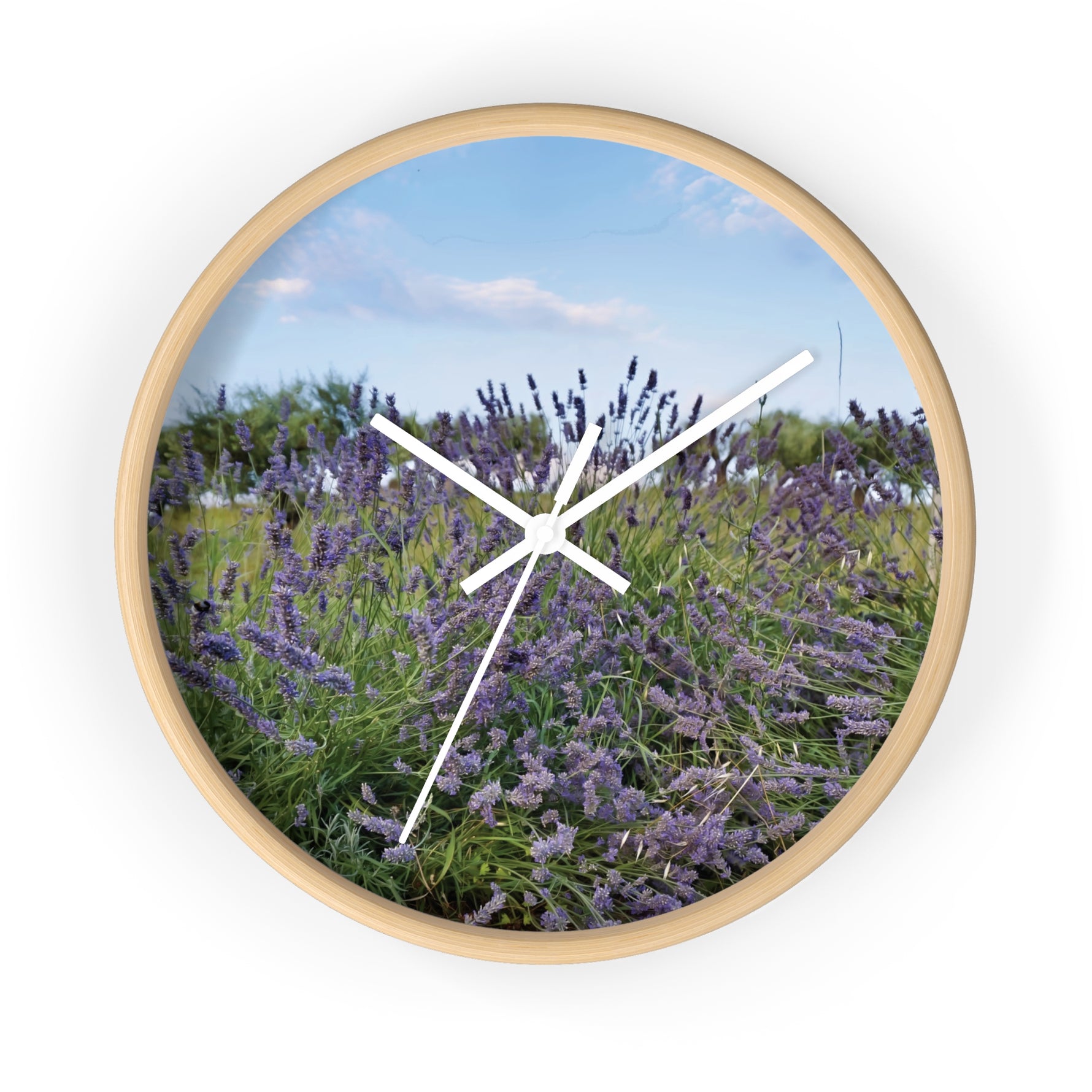 Wall Clock - Flower of Lavender (Variant 1)