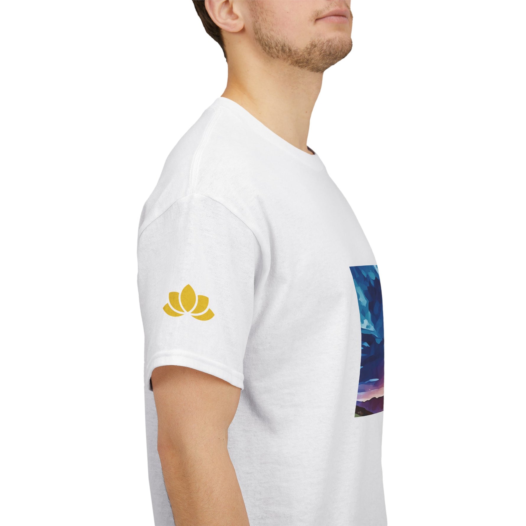 Unisex Heavy Cotton Tee - Poly Art - Sunset Sky (Variant 1)