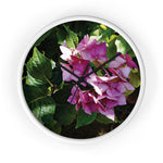 Wall Clock - Flower of Ortensia/Hydrangea Macrophylla