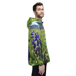 Windbreaker Jacket - Poly Art - Flower of Muscari