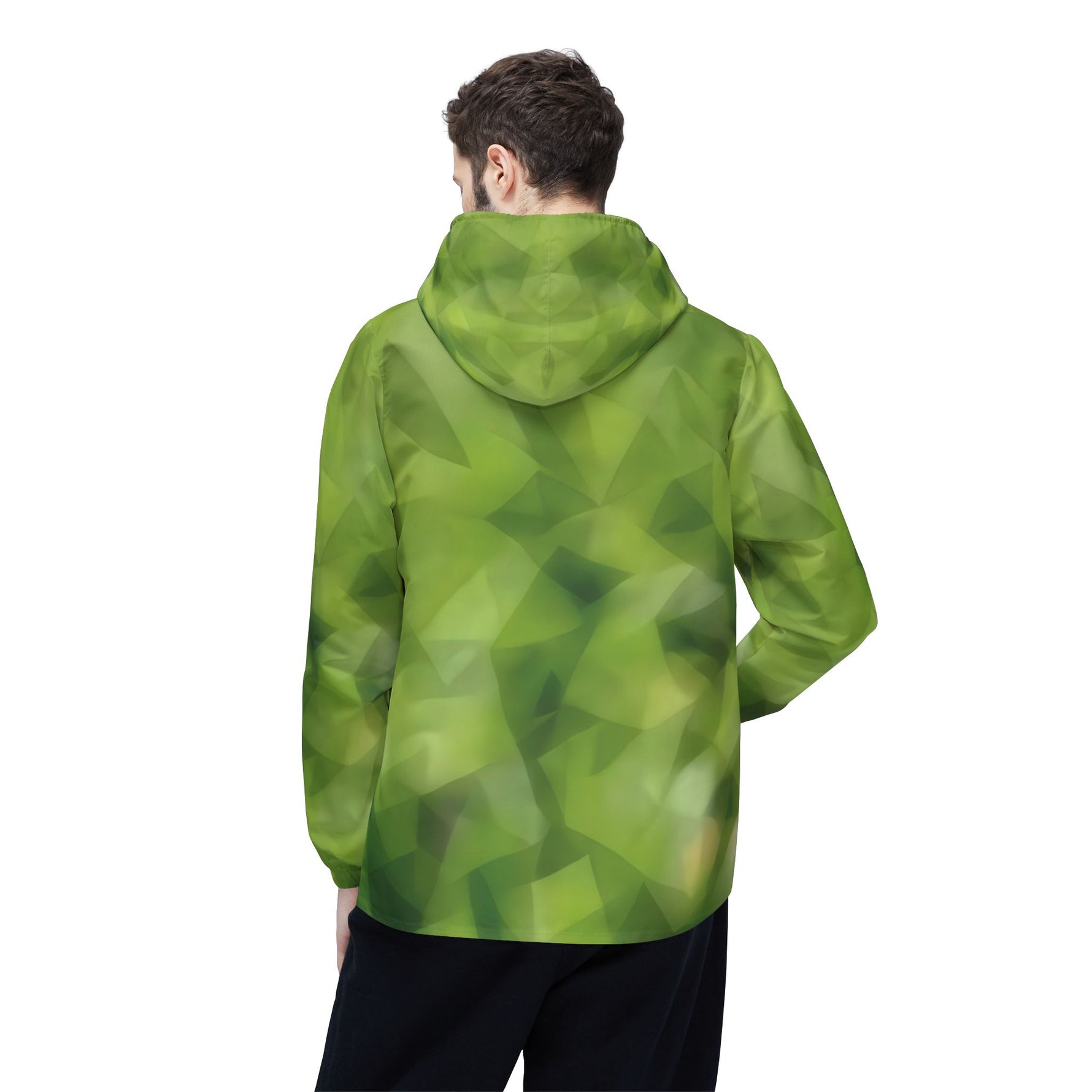 Windbreaker Jacket - Poly Art - Green Grass