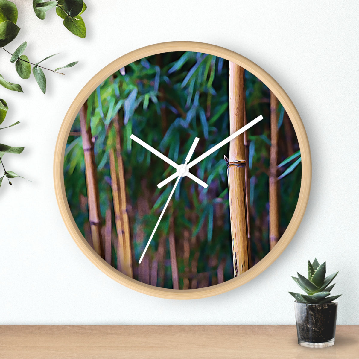 Wall Clock - Bamboo (Variant 2)