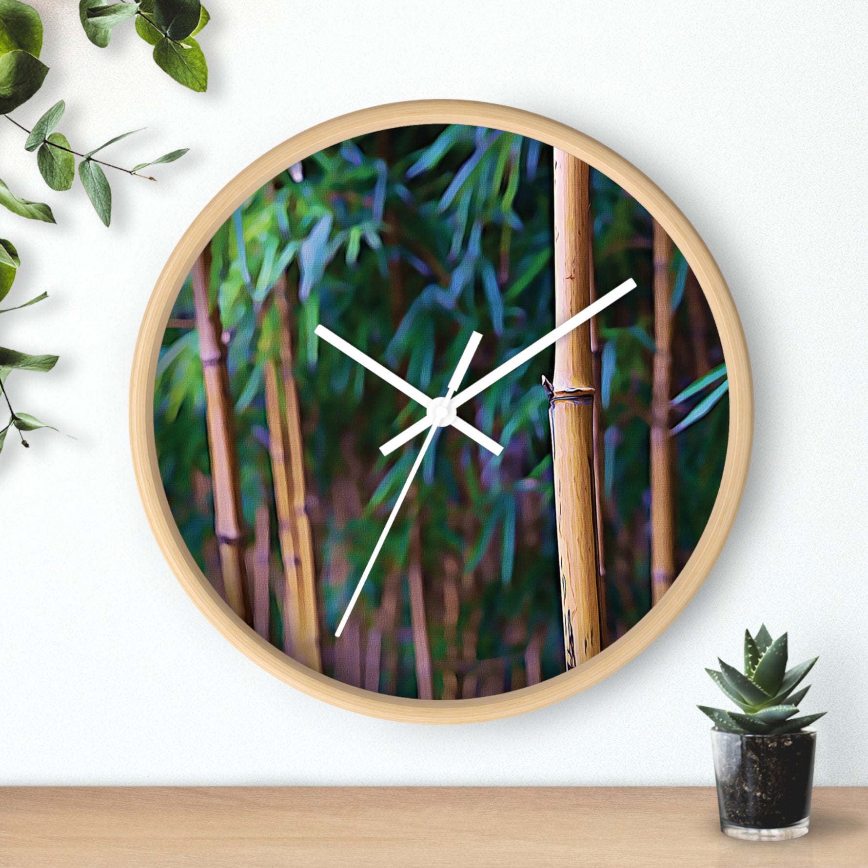Wall Clock - Bamboo (Variant 2)