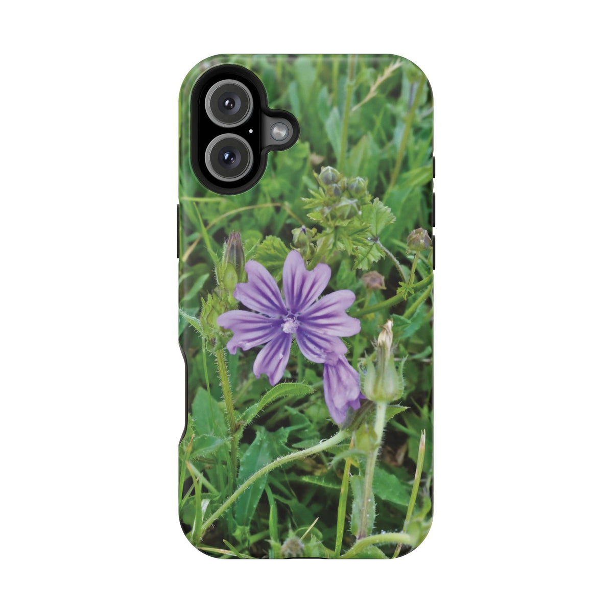 Magnetic Tough Phone Case - Flower of Malva Sylvestris