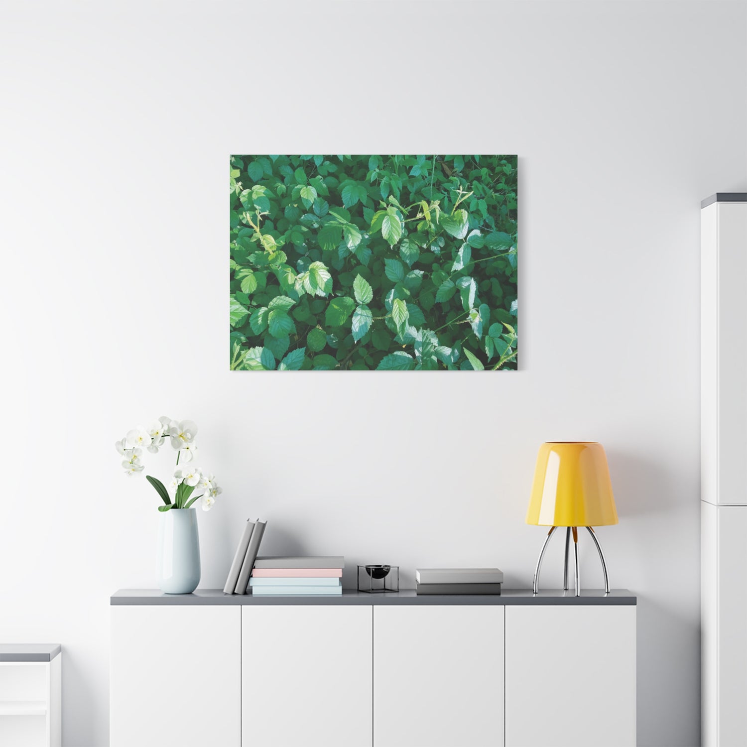 Stretched Matte Canvas - Rubus Leaves