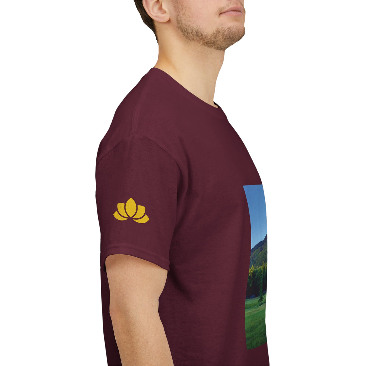 Unisex Heavy Cotton Tee - Tree in a Lawn