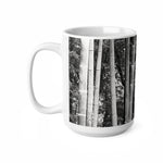 Ceramic White Cup 15oz - Bamboo (B&W Variant)