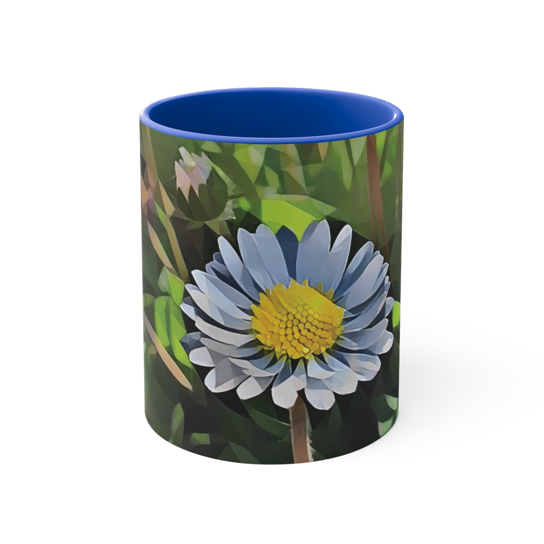 Mug 11oz - Poly Art - Flower of Daisies (Variant 04)