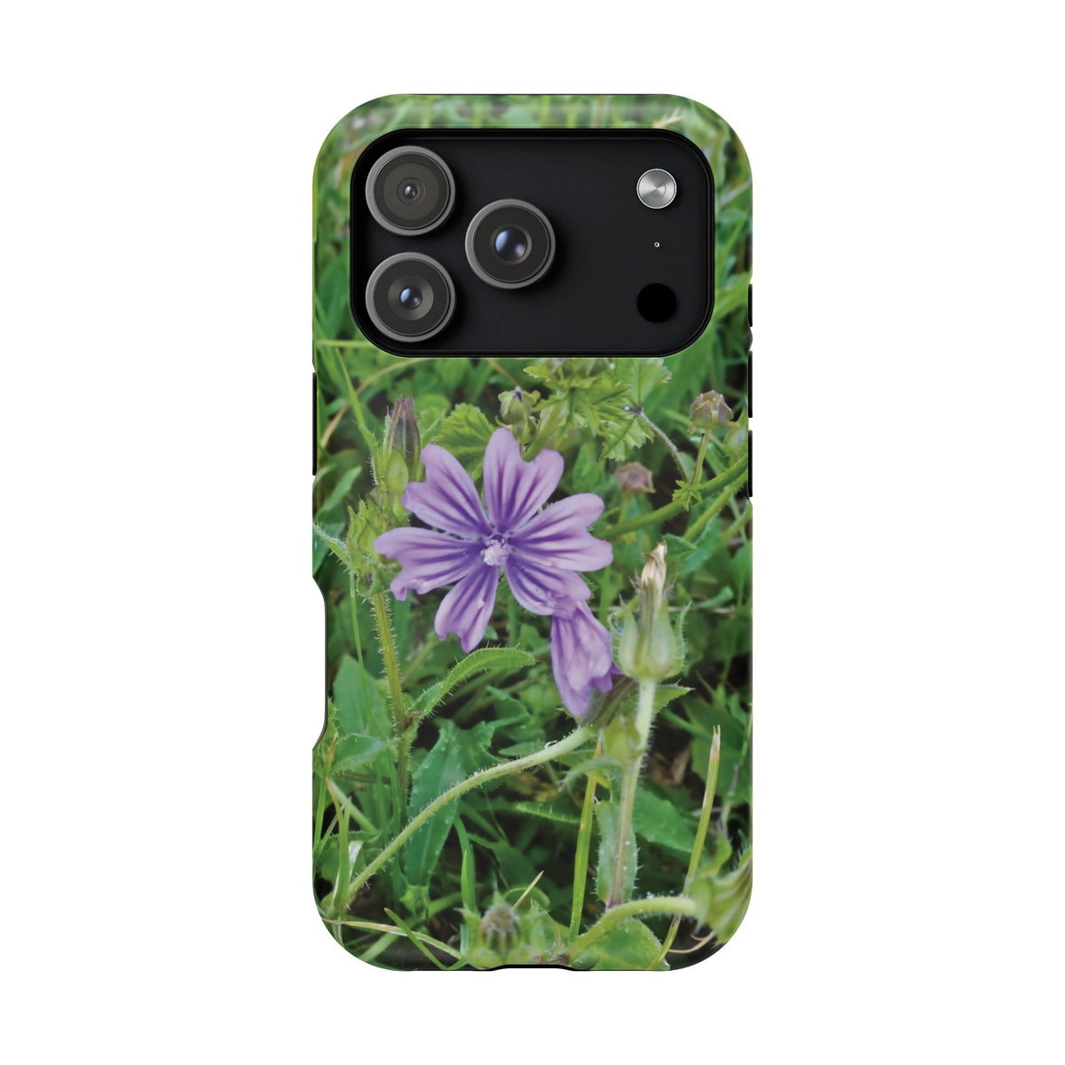 Magnetic Tough Phone Case - Flower of Malva Sylvestris