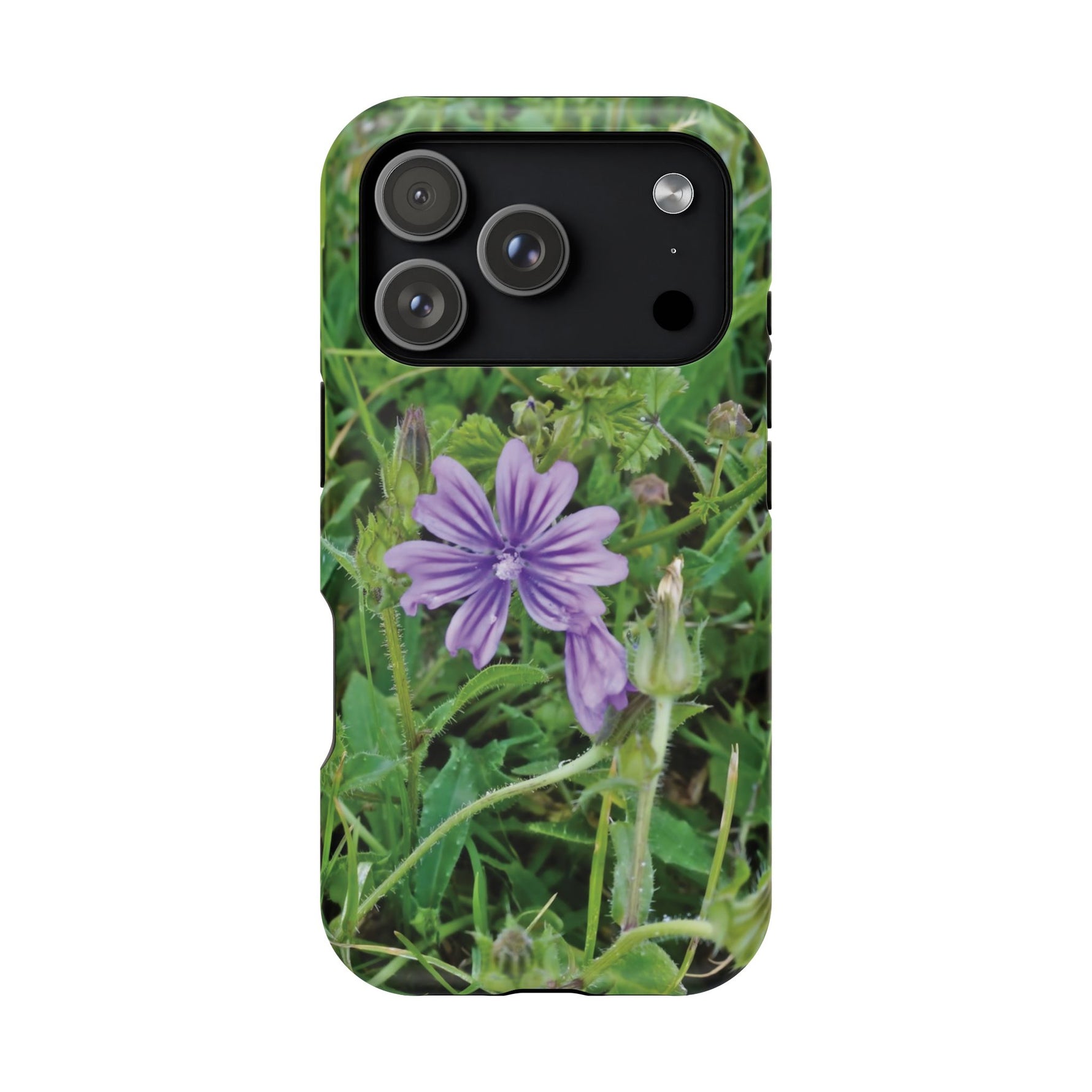 Magnetic Tough Phone Case - Flower of Malva Sylvestris