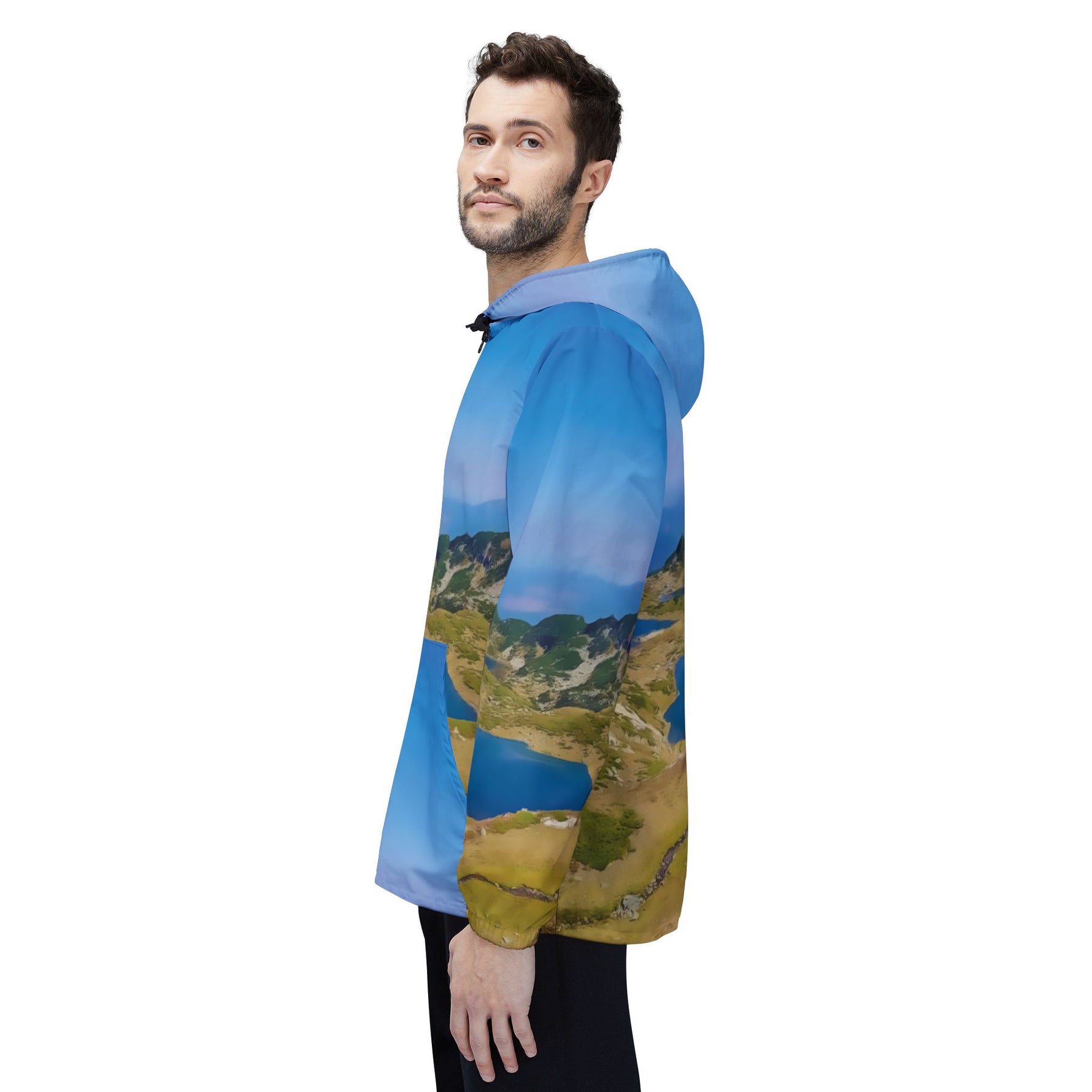 Windbreaker Jacket - Rila Lakes (Variant 1, blue pockets)