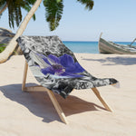 Beach Towel – Poly Art - Flower of Anemone