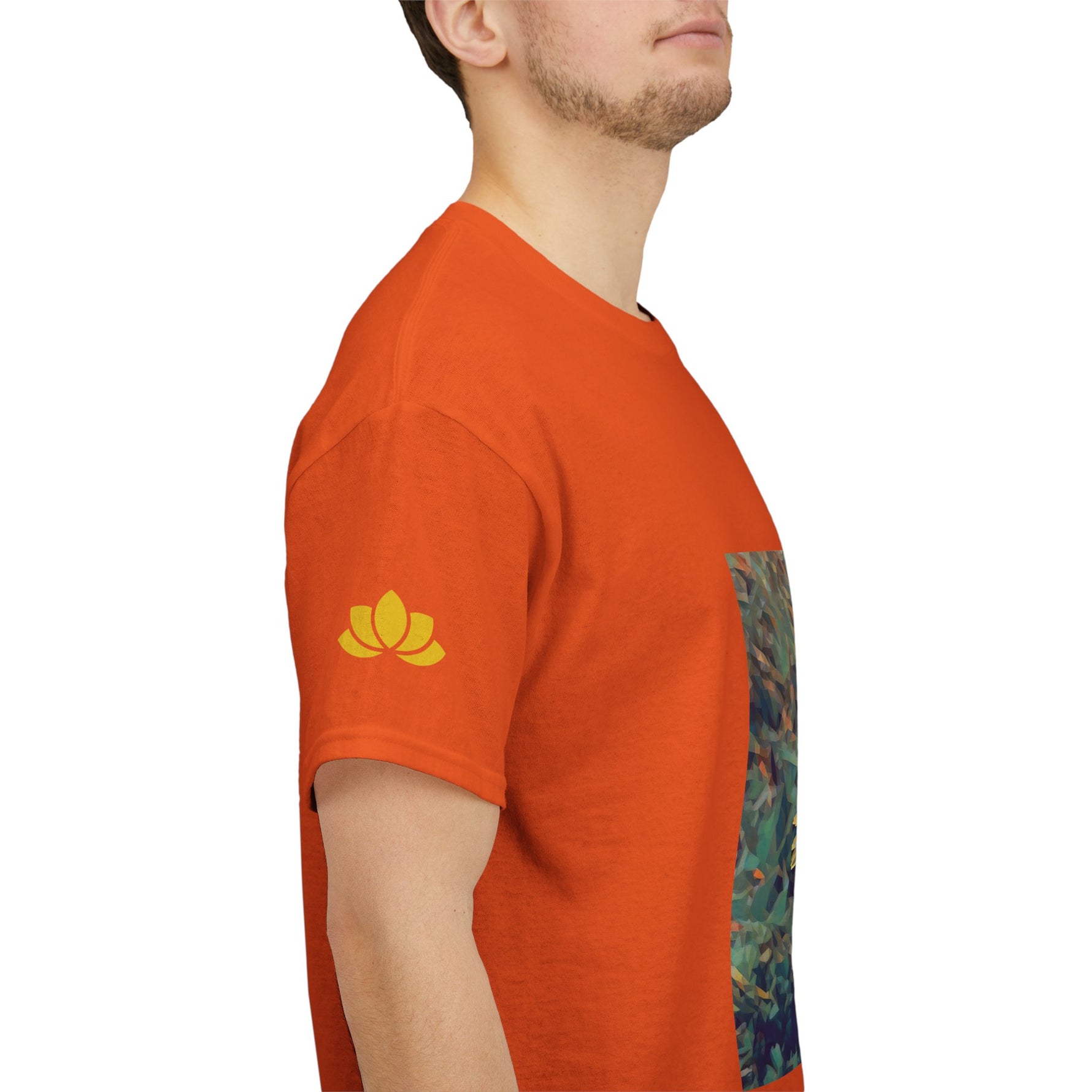 Unisex Heavy Cotton Tee - Poly Art - Flower of Dandelion (Variant 1)