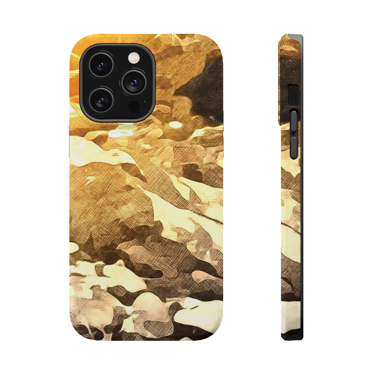 Magnetic Tough Phone Case - Golden Reflections (Variant 1)