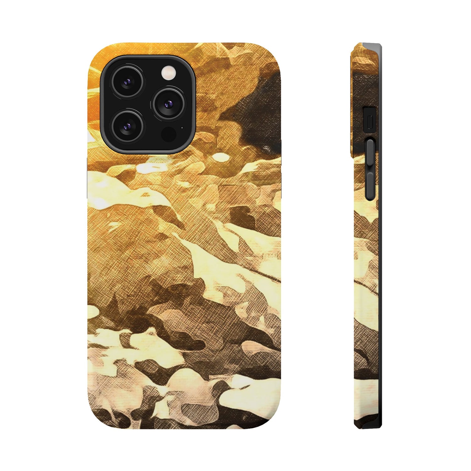 Magnetic Tough Phone Case - Golden Reflections (Variant 1)