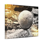 Stretched Matte Canvas - Stone Balance (Variant 1)