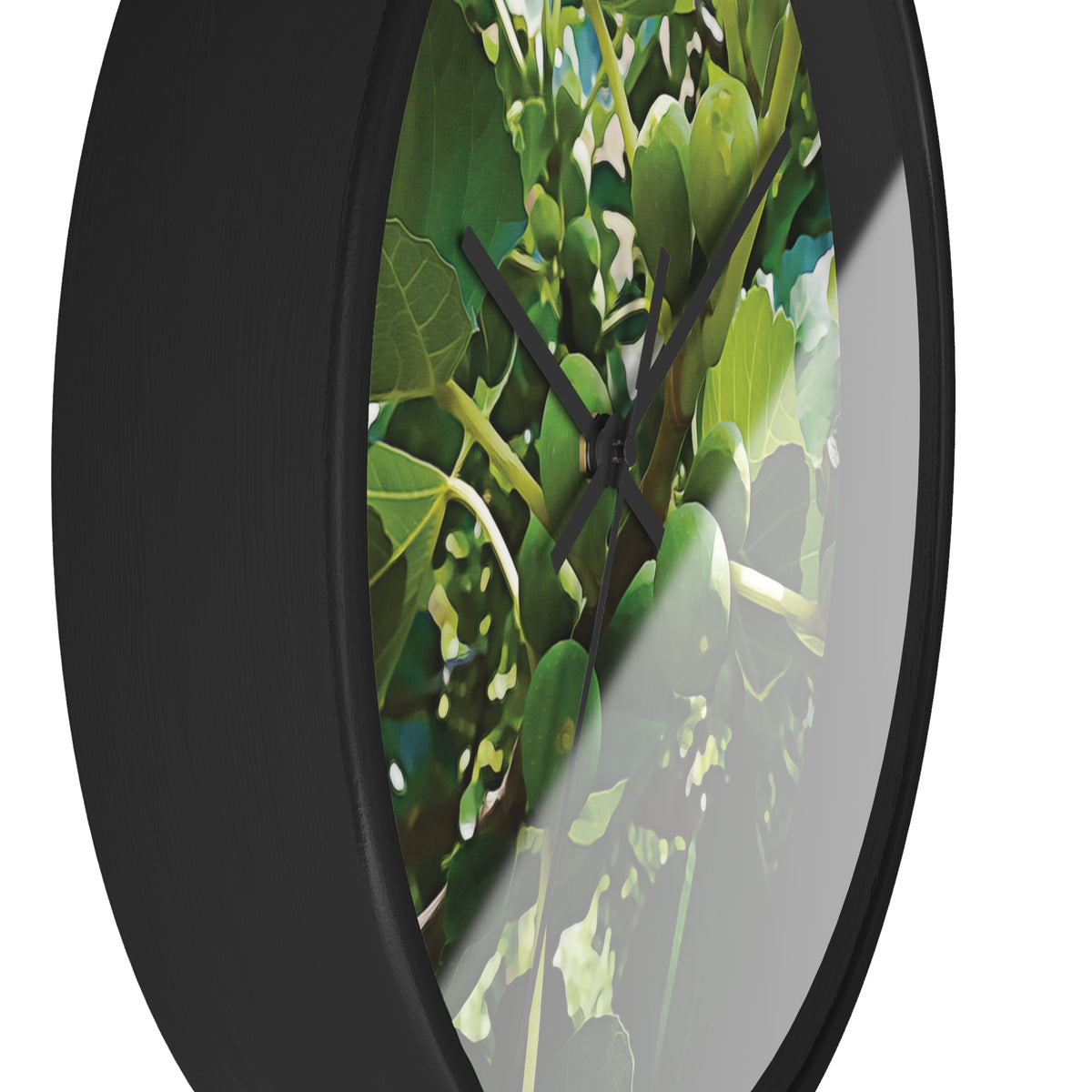 Wall Clock - Fig's Plant, with Fruits and Leaves
