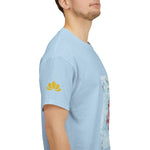 Unisex Heavy Cotton Tee - Poly Art - Flower of Dahlia (Variant 2)