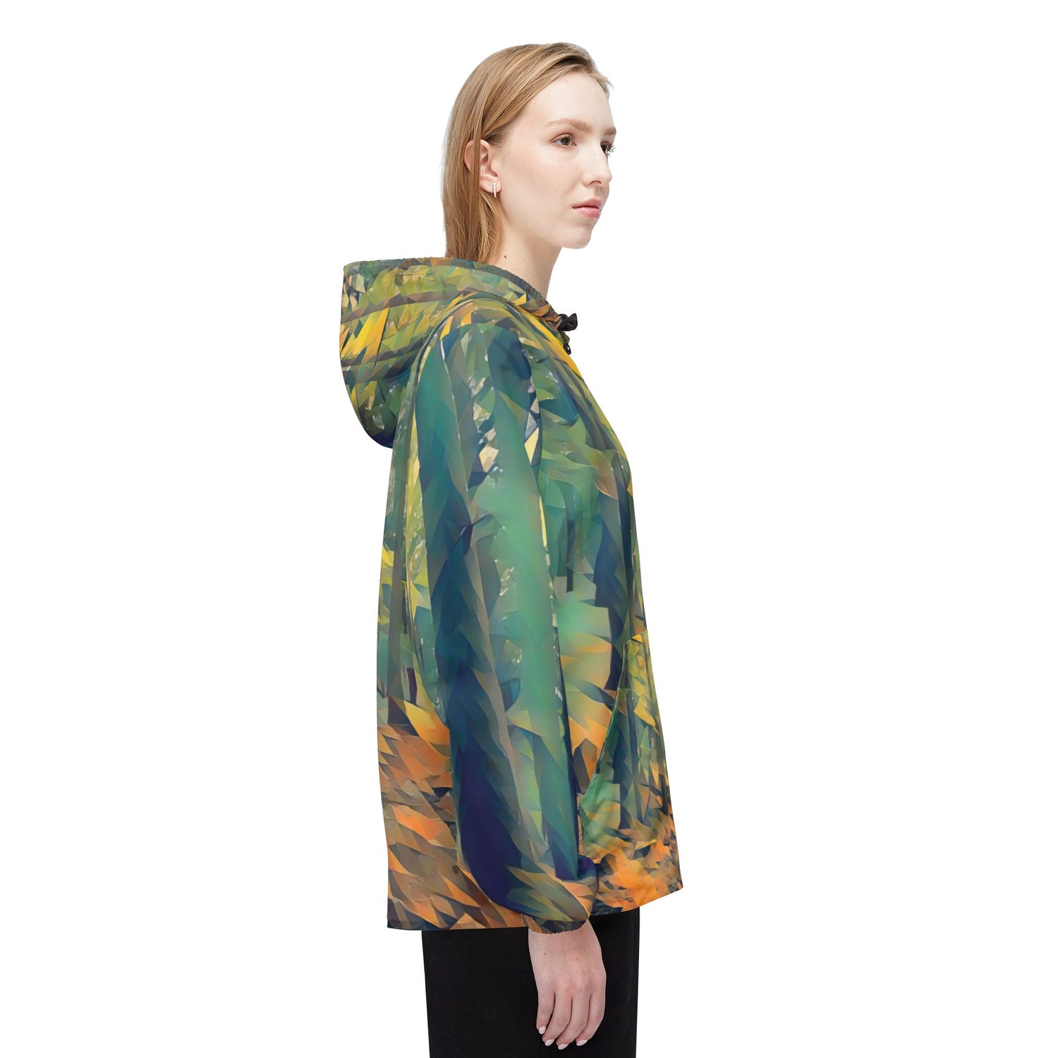 Windbreaker Jacket - Poly Art - Forest, a Path (Variant 2)