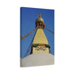 Stretched Matte Canvas - Nepal, Stupa with Buddha's Eyes (Variant 4)