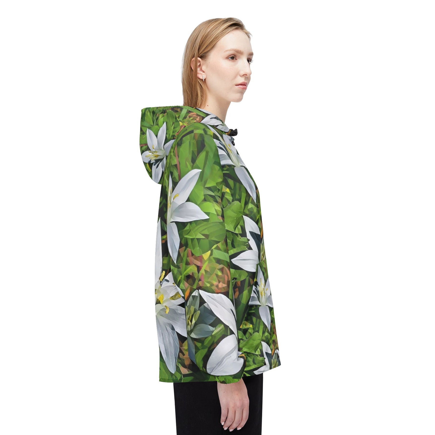 Windbreaker Jacket - Poly Art - Flower of Ornithogalum (Variant 1)