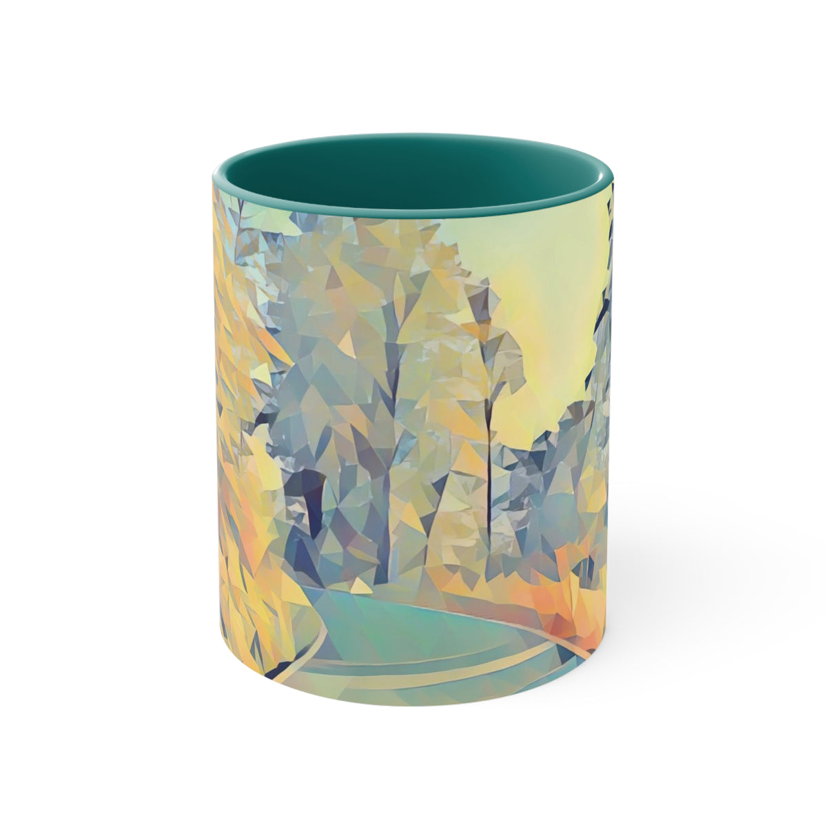 Mug 11oz - Poly Art - Forest (Variant 02)